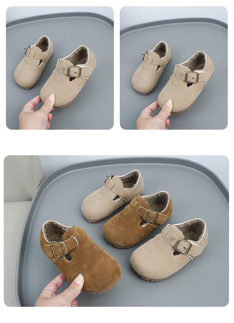 Product Introduction of Giày Da Đanh Bé Gái Birkenstock, Đế Mềm, Lót Lông Cừu, Hai Bông, Ấm Áp, Thích Hợp Cho Mùa Thu Và Mùa Đông, Trẻ Em Và Bé Gái, Hàng Mới Về Năm 2024 9