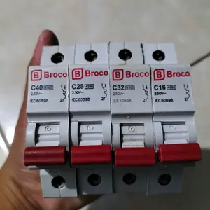 mcb broco c2A,c4A, c6A, c10A pala merah