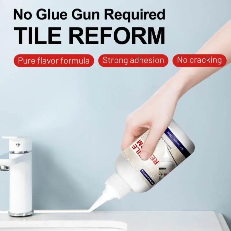 Waterproof Tile Grout Filler, Tile Repair Filler, Grout Tiling Tile Reviver Repair, Concrete Caulking Adhesive Tile Joint Renovation Agent, Tile Joint Repair Agent 5