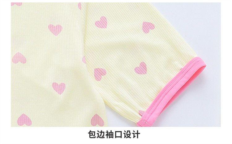 Product Introduction of 2025 Girls' Pajamas Summer Thin Baby Girls' Comfortable Breathable Ice Silk Home Wear Suit Children's Split Air Conditioning Clothes Sets 16