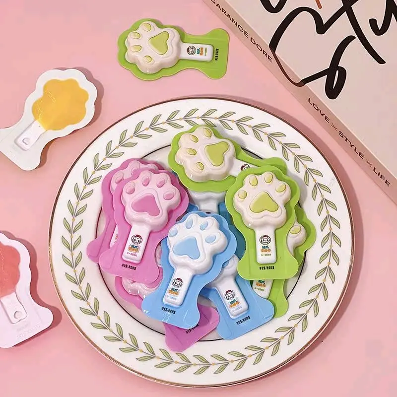 [mix 20 vị 8 hình] 1 kg thạch hình chân mèo,hình hoa quả,hình trái cây thơm ngon đủ vị thạch  que  kem  hương  trái  cây 1