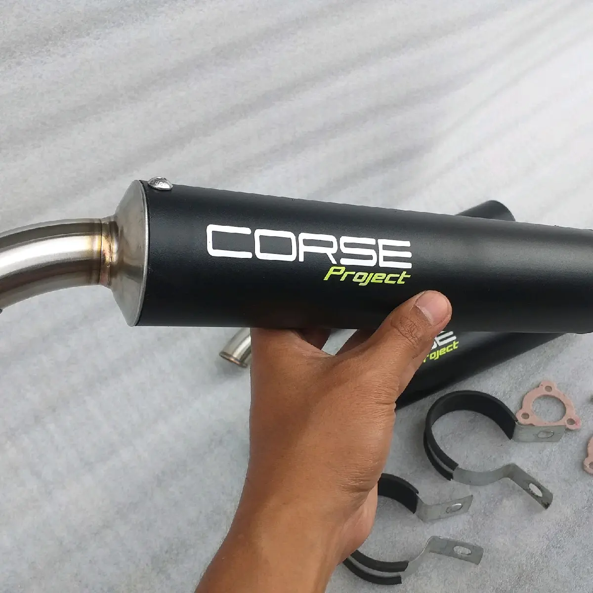 silincer knalpot CORSE Project 2tak Coating ninja r ninja rr ninja ss Rx king model pd Repsol Laser Baud