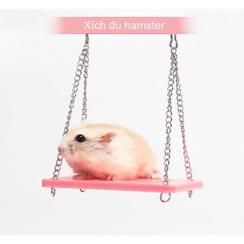 ￼Xích đu cho hamster, xích đu deco chuồng cho hamster 0
