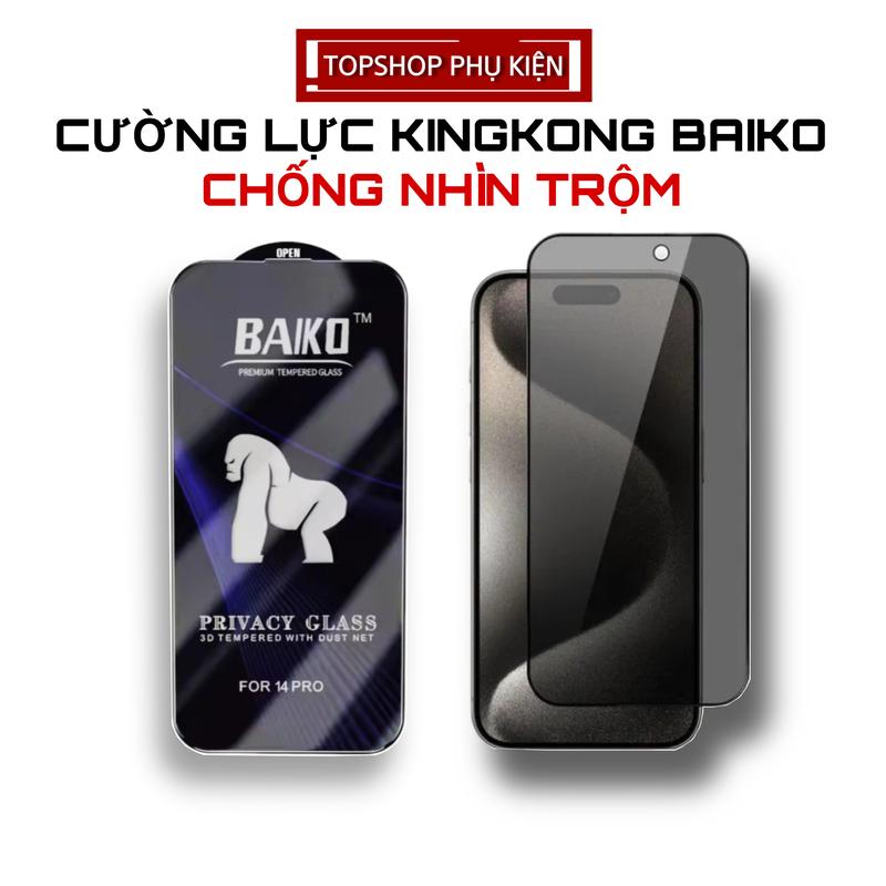 Kính Cường Lực KingKong BaiKo Full Màn Dành Cho iPhone  - Có Màng Loa Thép Bảo Vệ - Phủ Nano - Độ Cứng 9H - Mua Từ 2 Kính Tặng Mèo Thần Tài Phụ Kiện Phụ Kiện cuong luc cường  lực cuong  luc