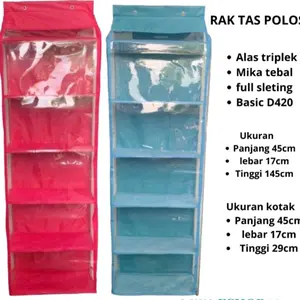 rak tas jumbo polos alas triplek full sleting
