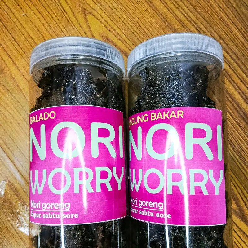 paket bundling nori , rumput laut goreng  toples jumbo 2 pcs murah 3