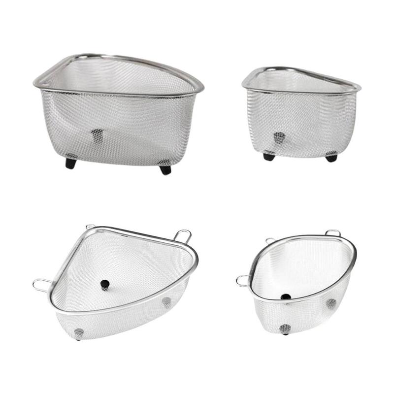 Multifunction Colander Triangle Strainer Sink Rack for Fruit - TikTok ...