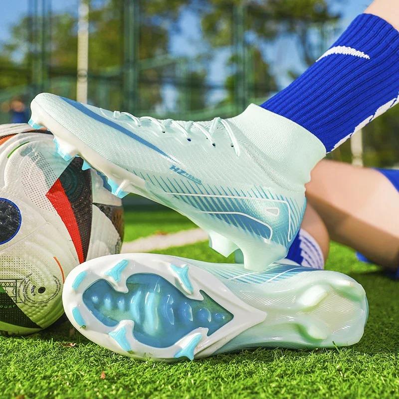 Men Football Boots, High Quality Soccer Shoes, Ultralight FG/TF Soccer Cleats, High Top Grass Training Football Boots, 2025 New 3
