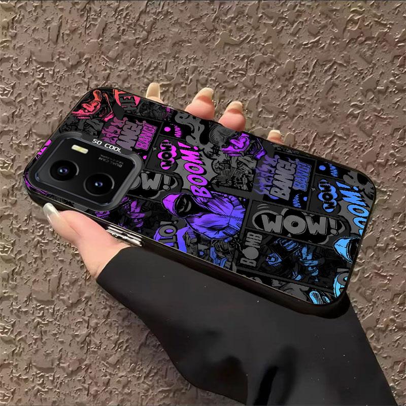 เคสโทรศัพท์, สำหรับ VIVO Y15S 4G, VIVO Y15A 4G, VIVO Y01 4G, IQOO U5X 4G, การ์ตูนน่ารัก, ปกครอบคลุมเ