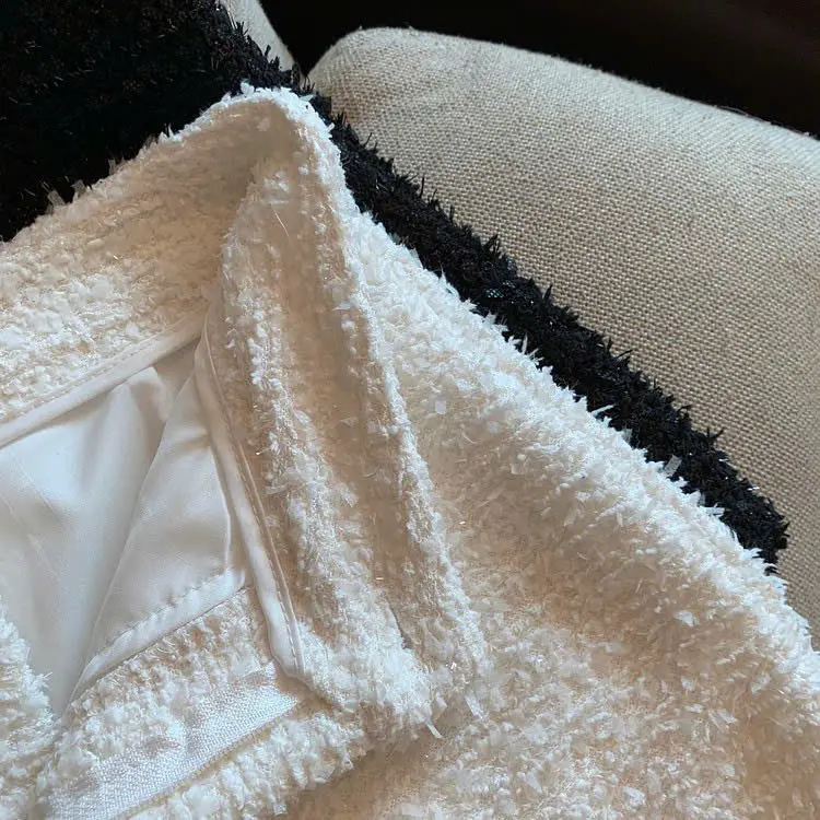[ HÀNG 3 LỚP ] Quần short dạ bling Tweed ánh nhũ vải dày dặn cứng cáp có lót mặc không ngứa mã SBL_2222 7