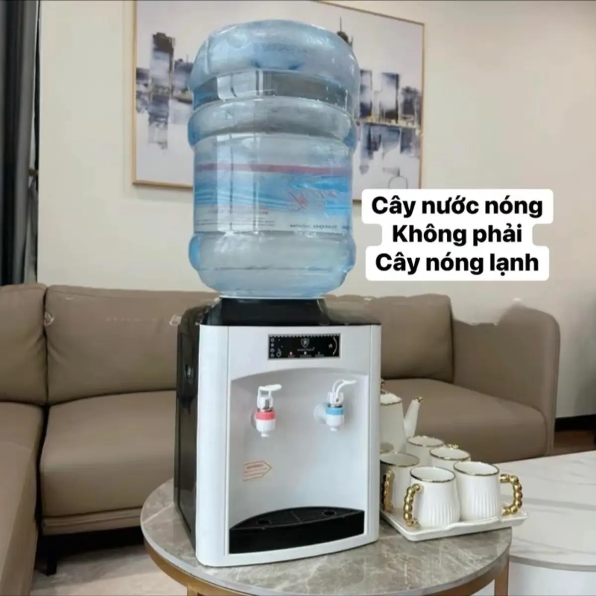 Cây nước nóng mini để bàn nhỏ gọn tiện lợi( không có nước lạnh)
