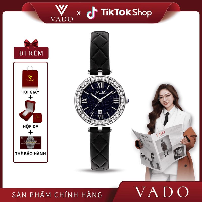 [LIVE] Đồng Hồ Nữ Mặt Tròn, Mặt Đính Viền Đá Sang Chảnh - JRANDE DHJ9820