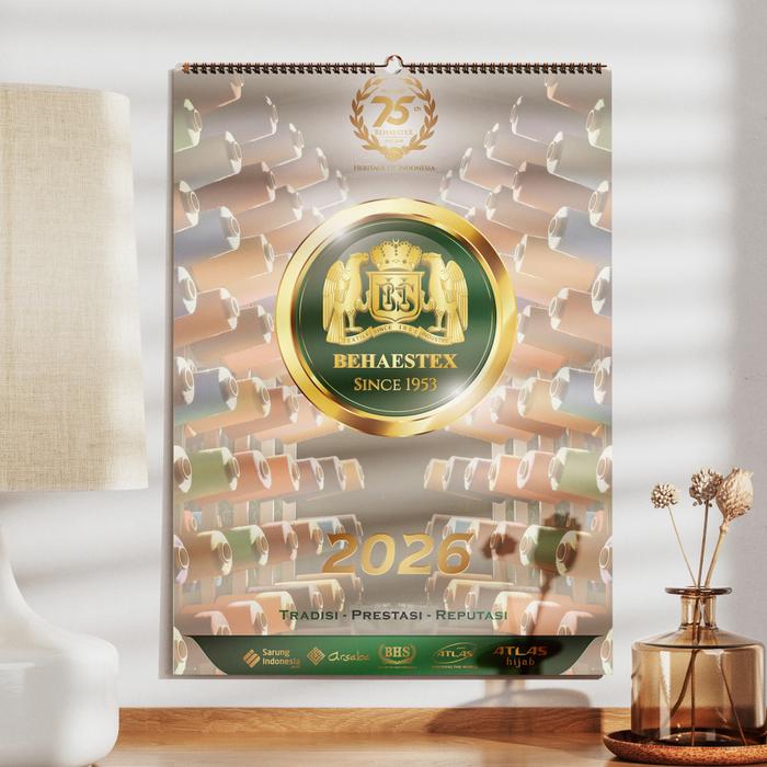 Gambar Kalender Dinding Behaestex 2026 dari SarungBHS Kab. Gresik Tokopedia