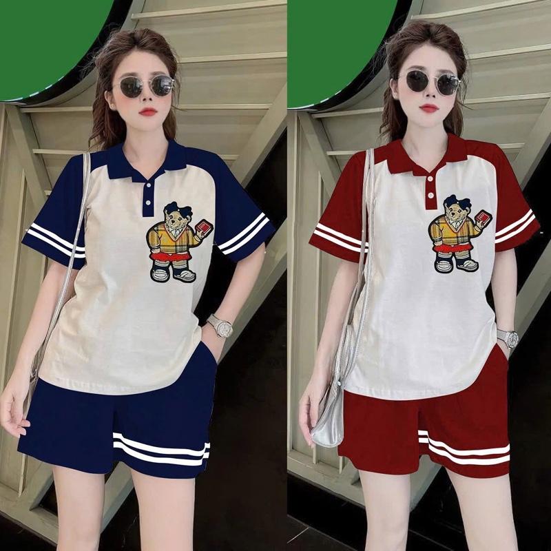 SÉT BỘ THÊU GẤU CÓ 2 MÀU ĐỦ SIZE ĐỎ VÀ XANH ĐEN FROM CHUẨN ĐẸP TRẺ TRUNG -BD004 1