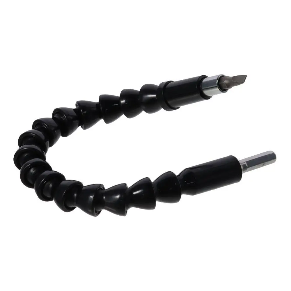 12pcs Flex Socket Set Screwdriver Drill Bit Extension Black. Flexible Right Angle Screwdriver Iron Bendable Screwdriver Carpenter
