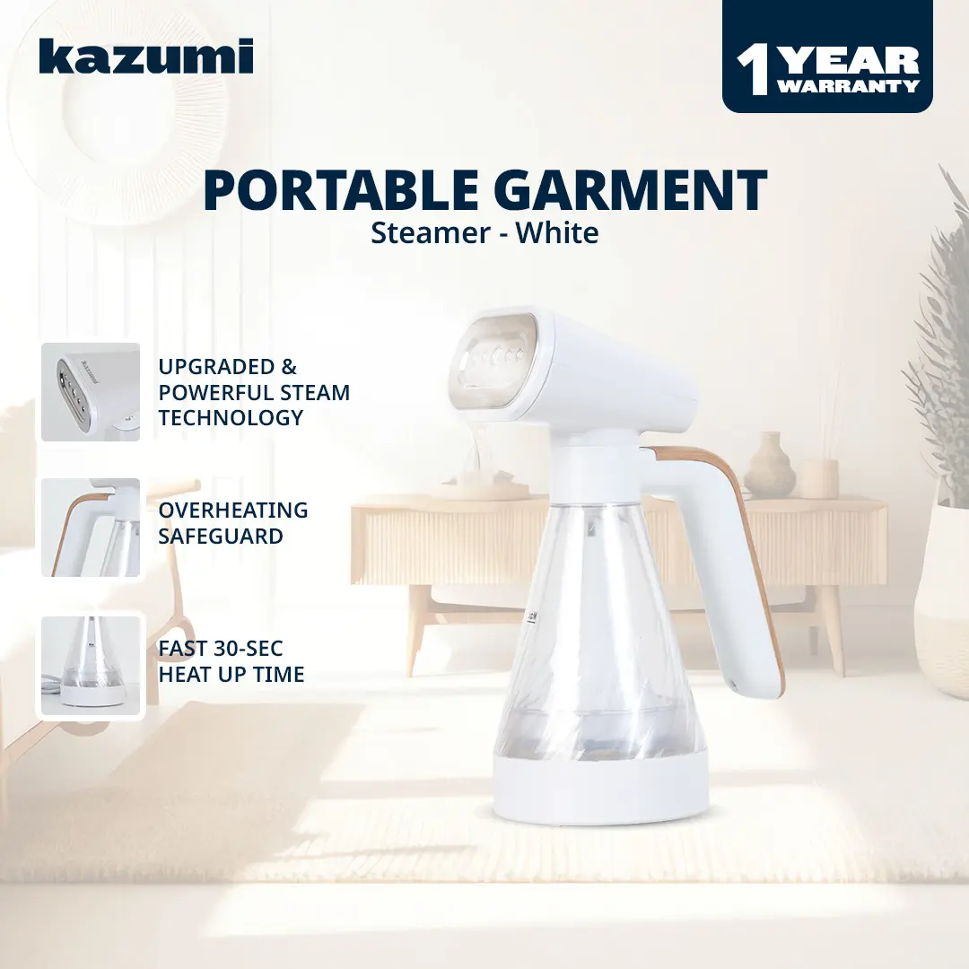 Kazumi KZ81 Portable Garment Steamer - White