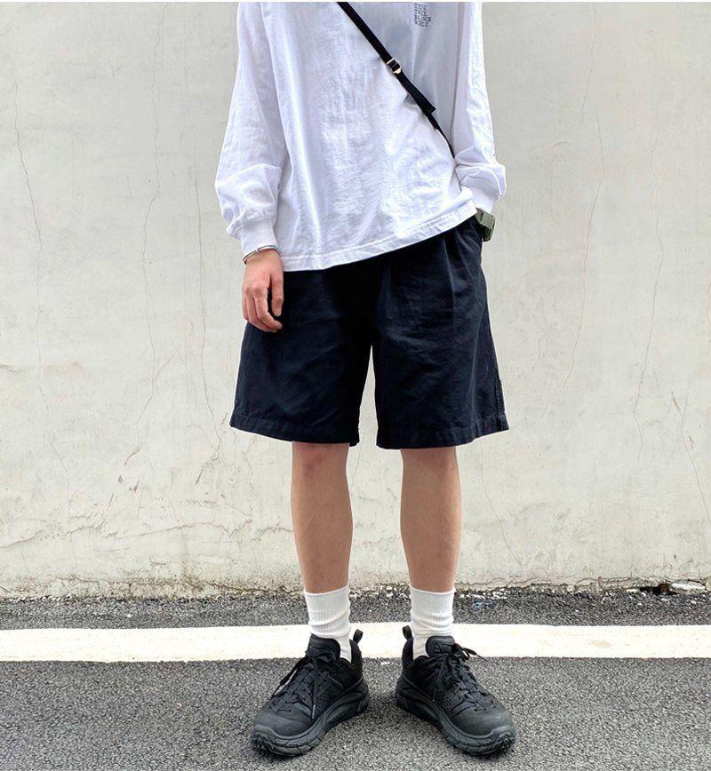 Product Introduction of Quần Soóc Bảo Hộ Lao Động Harajuku Mùa Hè, Chất Liệu Cotton, Dành Cho Nam Giới, Phong Cách Hồng Kông, Dáng Rộng Vừa Vặn, Thương Hiệu Hợp Xu Hướng Ins, Xu Hướng Hip Hop, Quần Cropped Thường Ngày Menswear 14