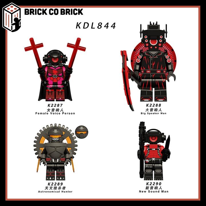 Đồ chơi Lắp ráp Skibidi Toilet Mô hình Nhân vật Female Voice Person Big Speaker Man KDL844