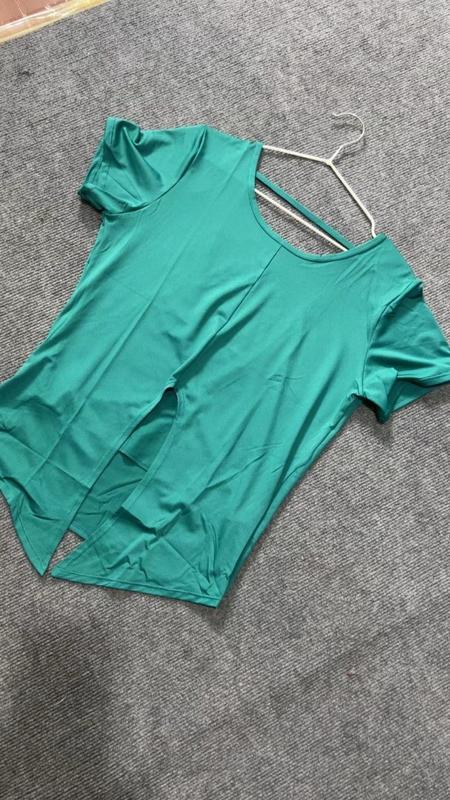 Product Introduction of Quần áo tập yoga, áo cao cấp, có Đệm Ngực, thích hợp để tập Pilates chuyên nghiệp, chạy, lưng đẹp, ngắn tay, áo Mặc Bên Ngoài 17