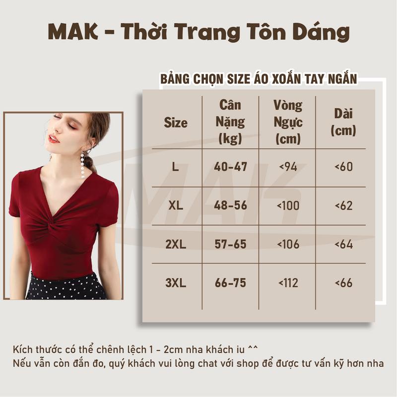 Product Introduction of Áo Thun Nữ Xoắn Kiểu Dáng Ôm Chất Vải Thun Tăm Thoáng Mát Co Giãn Thoải Mái Top 0