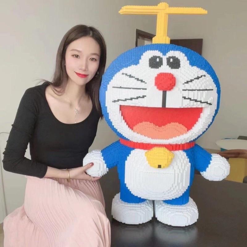 TẶNG BÚA Bộ Lắp Ráp Mô Hình Doraemon chong chóng Size 65cm Đáng Yêu Tháo Lắp Đồ Chơi