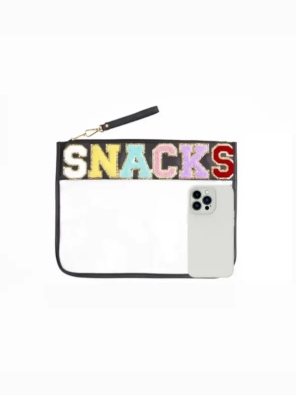 Cute Letters Design Makeup Bag, Novelty Transparent Makeup Bag, Zipper Versatile Cosmetic Storage Bag for Women & Girls for Daily & Travel Use 5