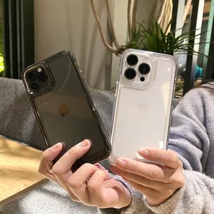 Casing Phone for 17 16 15 14 13 12 11 Pro Max X XS XR xsmax 8 7 plus high permeable iphone case Wear resistance Crystal Protection Wireless Mobile Protectors Yellow