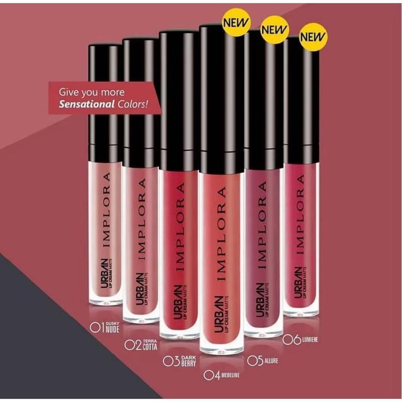 IMPLORA Urban Lip Cream Matte - Pewarna Bibir Tahan Lama - Brown sugar 0