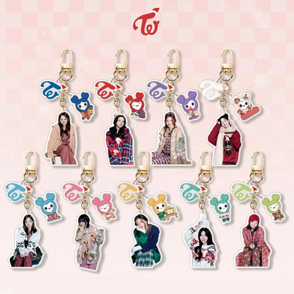Kpop Idol TE Acrylic Bag Keychain Girl Group Christmas Series Keyring ...
