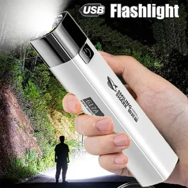 USB Rechargeable Flashlight Camping Hiking Fishing