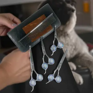Set Gunting Grooming Perawatan Bulu Anjing 7in1