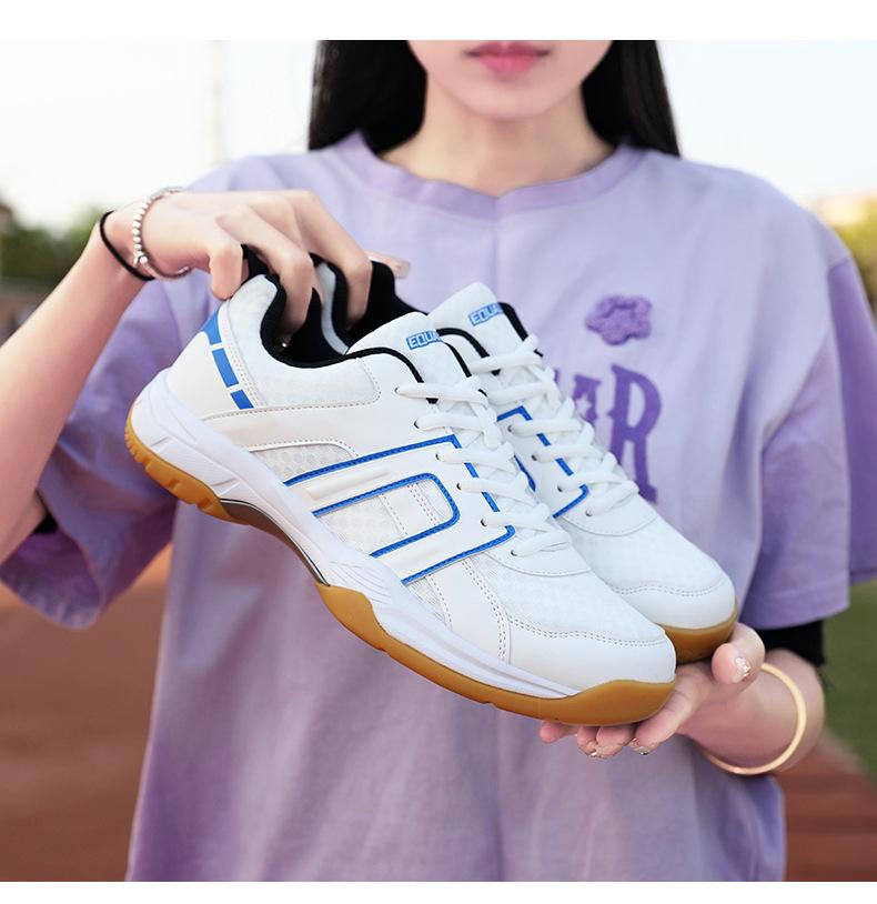 Product Introduction of Professional Volleyball Shoes Male Badminton Shoes Female New Table Tennis Ball Shoes Non-Slip Training Shoes Sneaker Couple Tennis Shoes 17