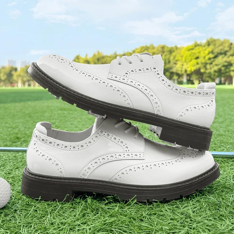 Product Introduction of Professional Business Leather Golf Shoes Block Shoes Glossy Men Spikeless Golf Sneakers Comfortable Walking Footwear for Golfers 28