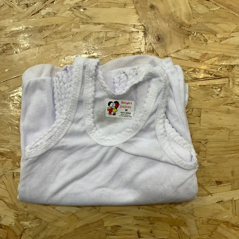 (6Pcs) Singlet Kaos Dalam Daishin Anak Putih Murah Grosir 2