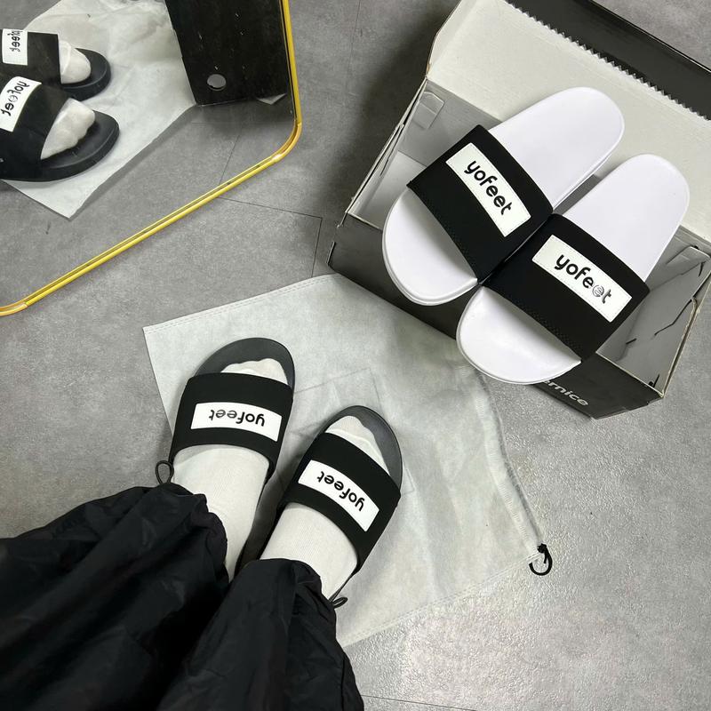 Dép nam nữ quai nỉ khâu mác yofeet tôn da nịnh chân đế api  Slipper 8