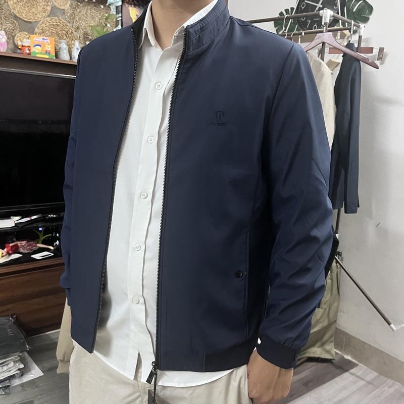 Product Introduction of Áo Khoác Nam Trung Niên Trung Tuổi Quảng Châu Cao Cấp Cô Tầu Lót Nhung, Lót Lụa Menswear Tay Dài Jacket Cổ Cao 5