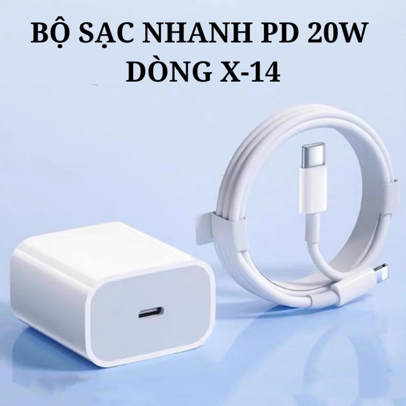Bộ sạc nhanh Type-C, 20W, với bóng đèn và dây, Tương thích với X, 11, 12, 13, 14 Phone 3
