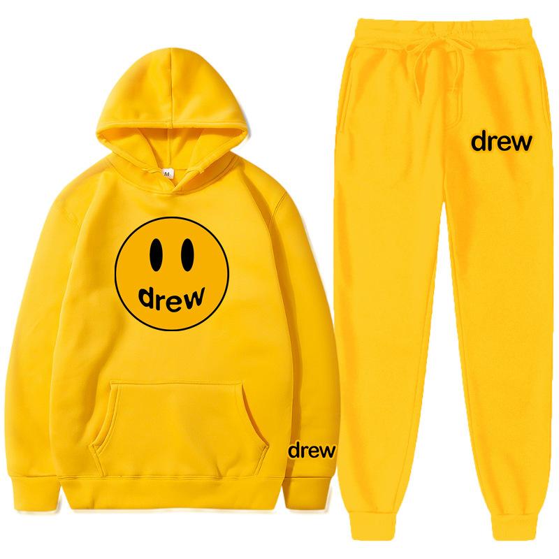 Product Introduction of Bộ Đồ Thể Thao Justin Bieber Drew, Dành Cho Nam, Thiết Kế Mặt Cười, Bộ Đồ Đi Chơi Dành Cho Nam 7