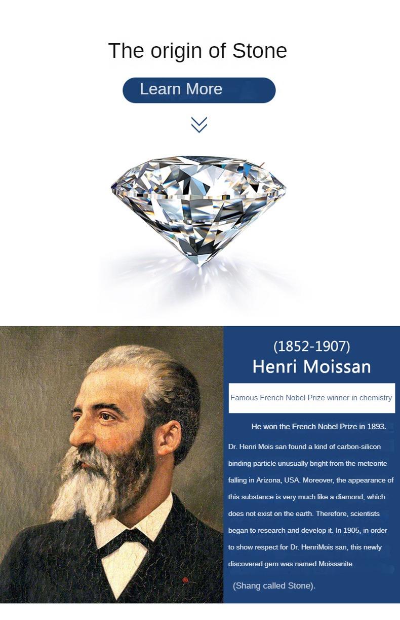 Product Introduction of S925 sterling silver moissanite 1 carat ring female luxury sunflower wedding ring moissanite ring female 12