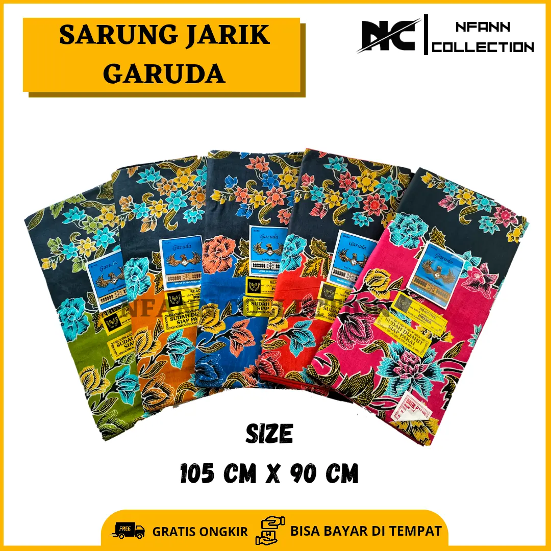 SARUNG KAIN JARIK CAP GARUDA BAHAN 100% KATUNNBAHN LEMBUT DAN HALUS, KAIN UNTUK PERSIAPAN IBU MELAHIIRKAN
