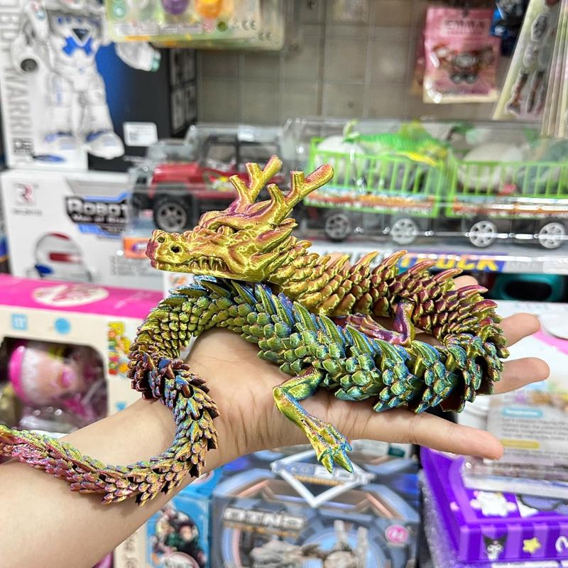 Mô hình Rồng - Rắn in 3D khớp nối linh hoạt Đồ chơi sáng tạo Trang trí nội thất Đồ trang trí sưu tập 8