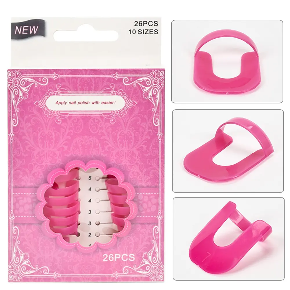 🌟All-in-One Nail Savior! Anti-Spill Clip & Edge Stencils🛡️ French Manicure Helper with 3D Printing Guides | Salon Results at Home