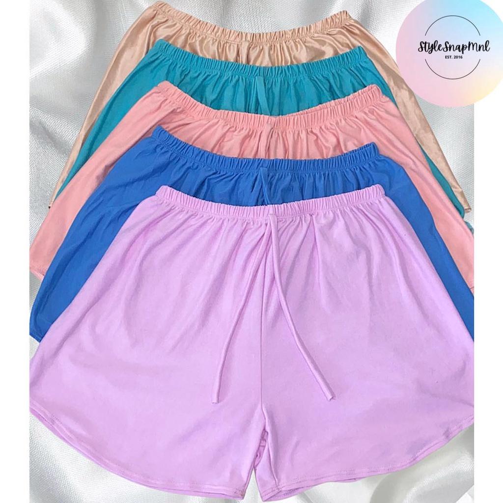 Pantaloncini Candy taglie forti in cotone e spandex (2XL e 3XL) Tessuto Abbigliamento femminile_voghion.com