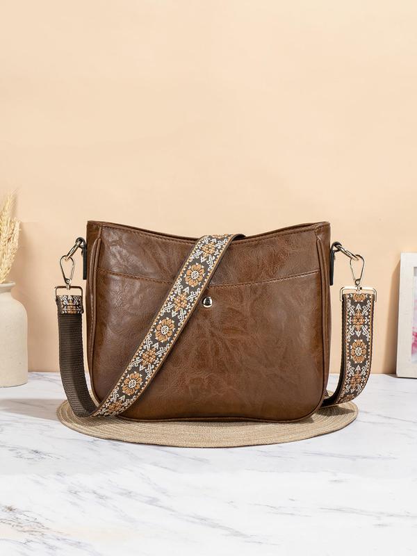 Women's Wallet Sling Shoulder Bag, Fashionable Compact PU Leather Crossbody Bag for Work & Daily Used, Casual Trendy Versatile High-quality Daily Commuting Bag 4