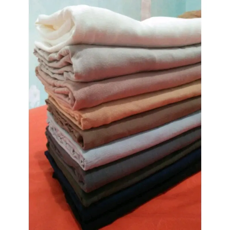Pashmina Kaos Polos, Pashmina Kaos Turki, Jahit Tepi, Bahan Kaos Rayon Super Premium 2