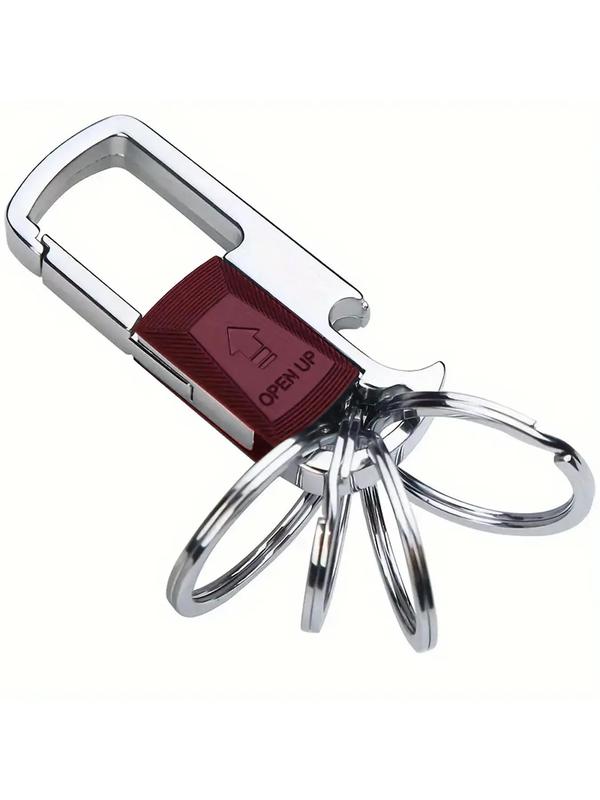 Metal Keychain with Detachable Key Rings, Bottle Opener Keychain, Creative Gift for Men & Women, Fashion Accessories for Daily Use, Travel Essentials 4