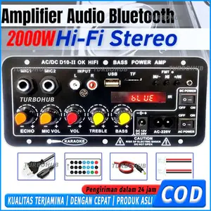 2000W Amplifier Karaoke Board D10 D30 Digital Display Power Amp Cocok 8-12 Inch Speaker 220V-DC 12V-24V Bluetooth USB TF FM Radio Subwoofer Player/amplifier subwoofer 2000 watt/amplifier bluetooth murah/hifi power stereo bass