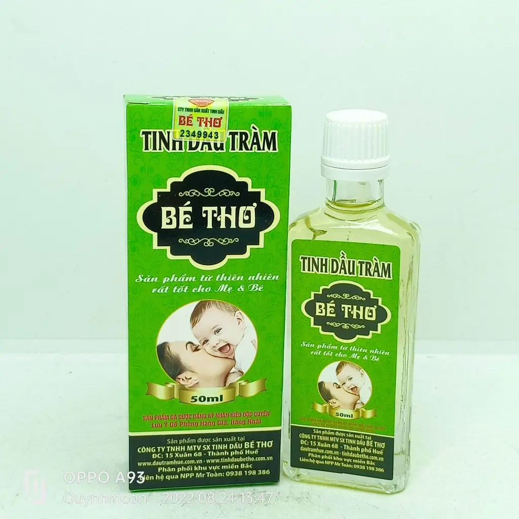 Tinh Dầu Tràm Bé Thơ 50ml - Tinh Dầu Tràm Huế