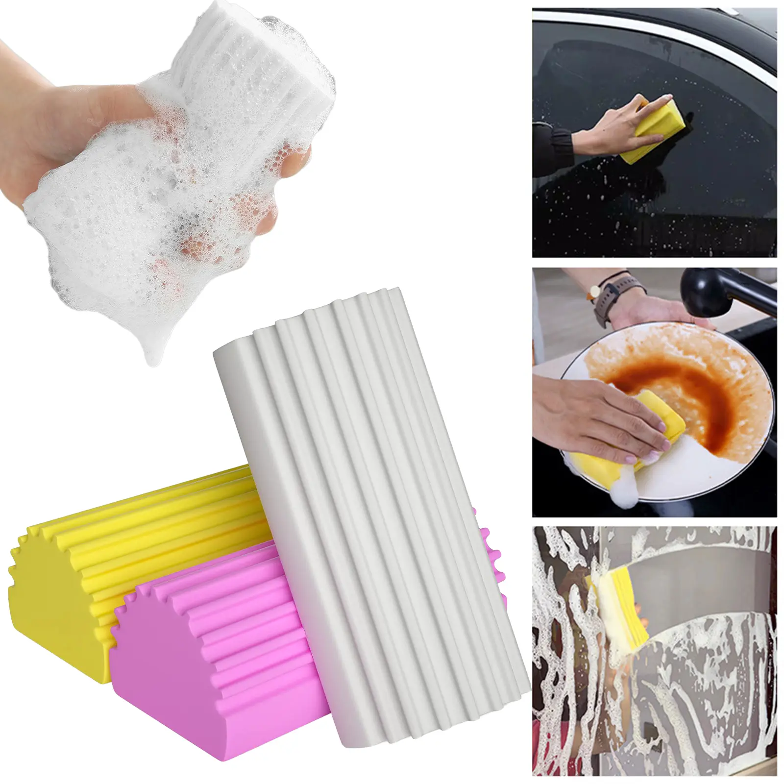Miếng Bọt Biển PVA Đa Năng Thấm Hút Mạnh Miếng Bọt Biển Vệ Sinh Gia Đình Phụ Kiện Miếng Bọt Biển Vệ Sinh Gia Đình