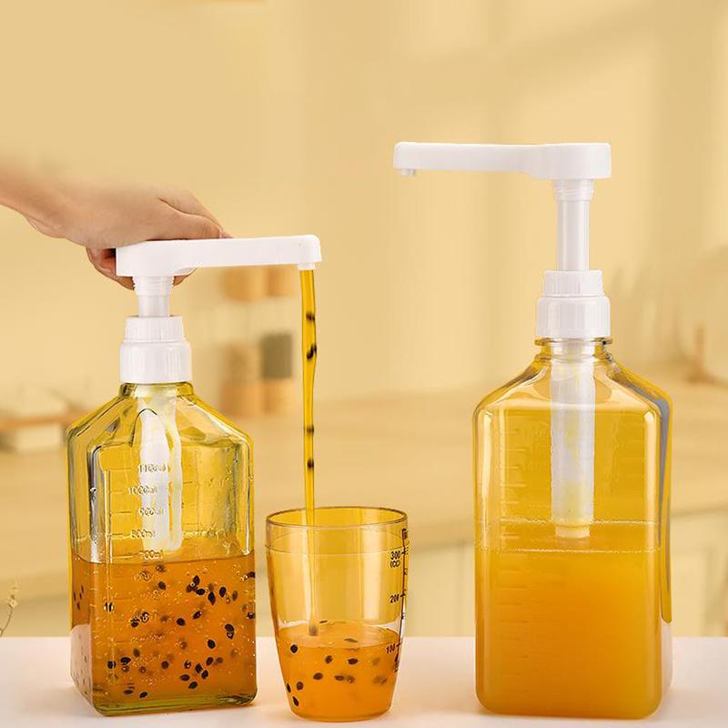 Syrup Pumps Dispenser Replacement Sauce Pressure Nozzle Bottle Pump Containers for Coffee Kitchen Seasoning Liquid 5